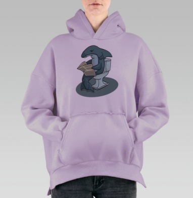Акула, Hoodie Oversize Fiolet, утепленная