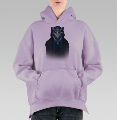 Альфа Волк, Hoodie Oversize Fiolet, утепленная