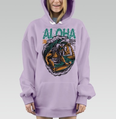 Aloha Zeus / Алоха Зевс, Hoodie Mjhigh Dig Mel, Fiolet, утепленная