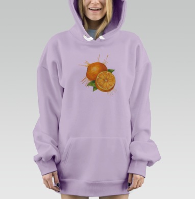 Апельсинка, Hoodie Mjhigh Dig Mel, Fiolet, утепленная