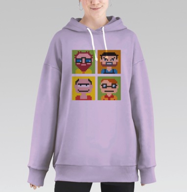 Аватар, Hoodie Long Oversize Fiolet
