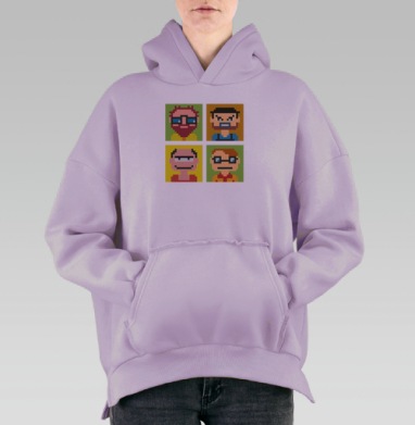 Аватар, Hoodie Oversize Fiolet, утепленная