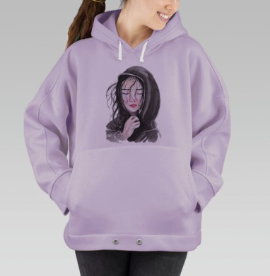 Азиаточка, Hoodie Oversize Fiolet