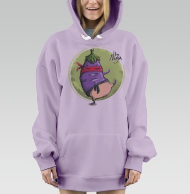Баклажан Н, Hoodie Mjhigh Dig Mel, Fiolet, утепленная