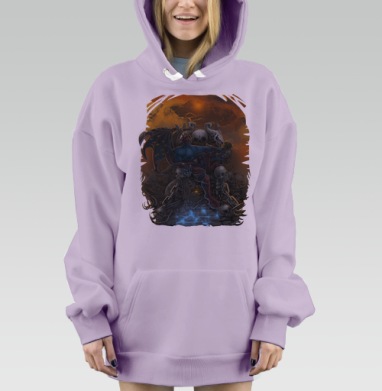 Баланар Dota 2, Hoodie Mjhigh Dig Mel, Fiolet, утепленная