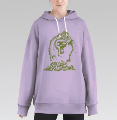 Банана, Hoodie Long Oversize Fiolet