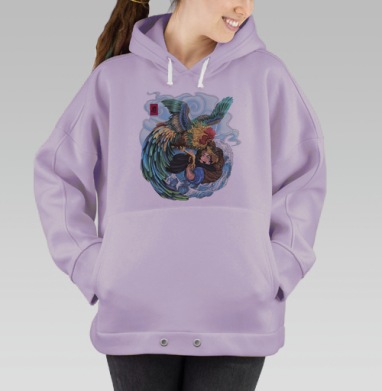 БАНЗАЙ, Hoodie Oversize Fiolet