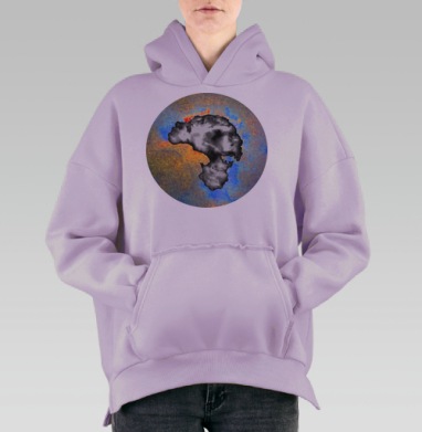 Бедный Йорик, Hoodie Oversize Fiolet, утепленная