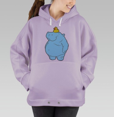 Бегемотик, Hoodie Oversize Fiolet