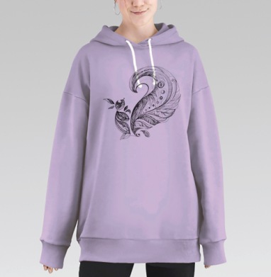 Бельчонок, Hoodie Long Oversize Fiolet
