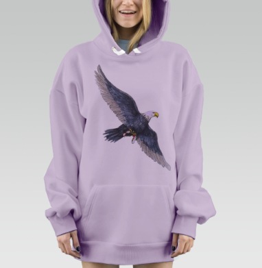 Белоголовый орел, Hoodie Mjhigh Dig Mel, Fiolet, утепленная
