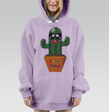 Бесплатные обнимашки, Hoodie Mjhigh Dig Mel, Fiolet, утепленная