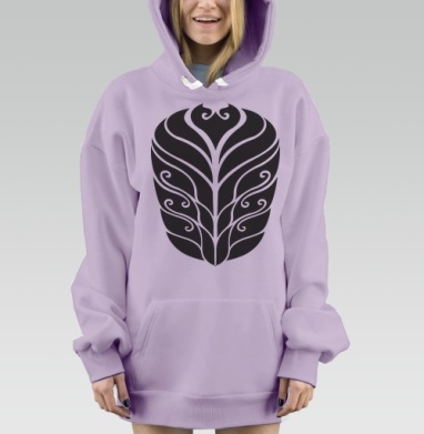 Блэкворк, Hoodie Mjhigh Dig Mel, Fiolet, утепленная