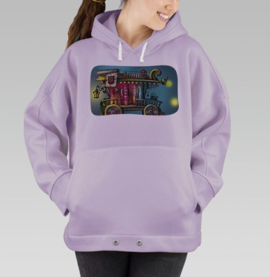 Бродячий театр в окне, Hoodie Oversize Fiolet