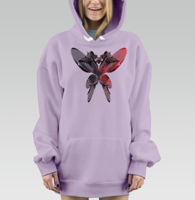 БТФЛ, Hoodie Mjhigh Dig Mel, Fiolet, утепленная