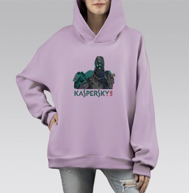 БУДУЩЕЕ СЕГОДНЯ, Hoodie Mono Fiolet, оверсайз, утепленная