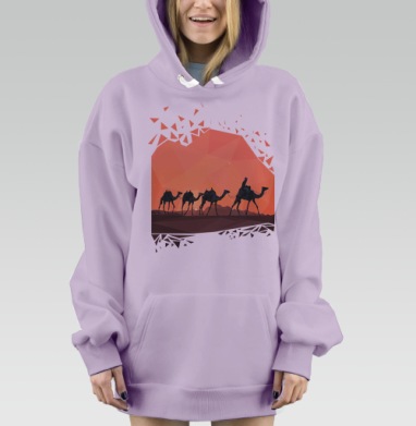 Caravan  / Караван, Hoodie Mjhigh Dig Mel, Fiolet, утепленная