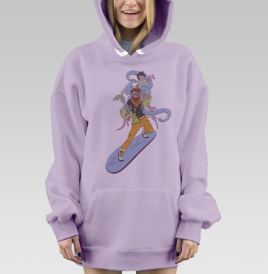 Чары любви, Hoodie Mjhigh Dig Mel, Fiolet, утепленная