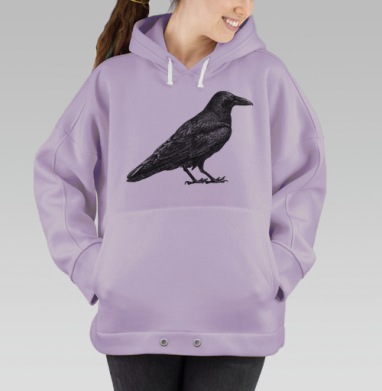 Чёрный ворон, Hoodie Oversize Fiolet