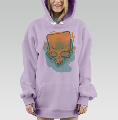 Черп, Hoodie Mjhigh Dig Mel, Fiolet, утепленная