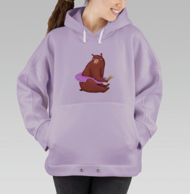 Цирковая медведица, Hoodie Oversize Fiolet