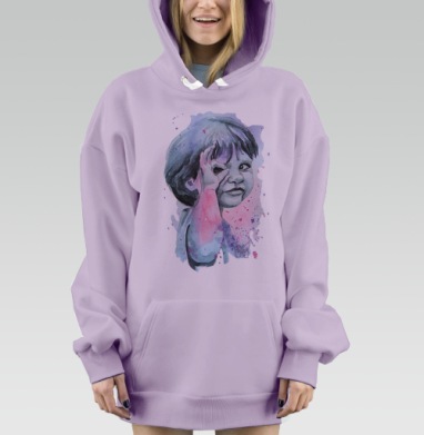Цвет настроения сиреневый, Hoodie Mjhigh Dig Mel, Fiolet, утепленная