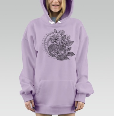 Цветение, Hoodie Mjhigh Dig Mel, Fiolet, утепленная