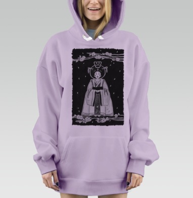 Дамочка Весна, Hoodie Mjhigh Dig Mel, Fiolet, утепленная