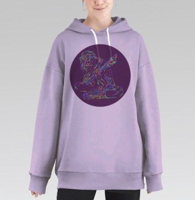 Дарк рум, Hoodie Long Oversize Fiolet