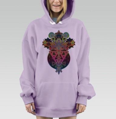 Дерево жизни, Hoodie Mjhigh Dig Mel, Fiolet, утепленная