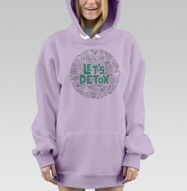 Детокс, Hoodie Mjhigh Dig Mel, Fiolet, утепленная