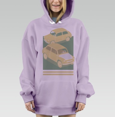 Девять шесть пять, Hoodie Mjhigh Dig Mel, Fiolet, утепленная