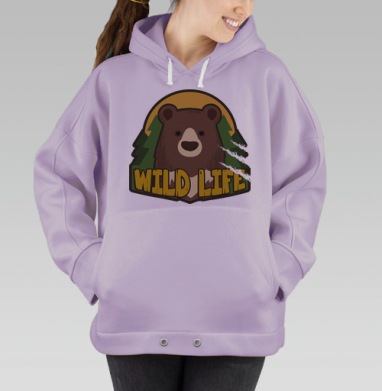Дикий, Hoodie Oversize Fiolet