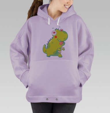 Динозаврик Бруно, Hoodie Oversize Fiolet