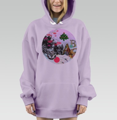 Дизайнерские сны, Hoodie Mjhigh Dig Mel, Fiolet, утепленная