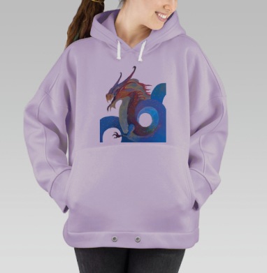 ДРАКОН-СТРАЖ, Hoodie Oversize Fiolet