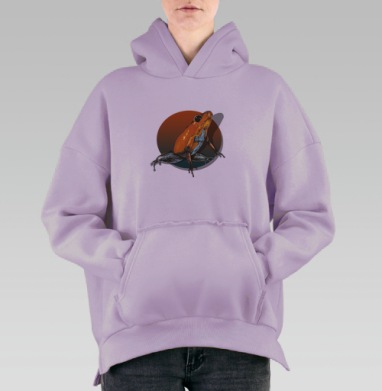 Древолаз, Hoodie Oversize Fiolet, утепленная