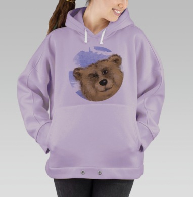 Дружище Медвежонок, Hoodie Oversize Fiolet