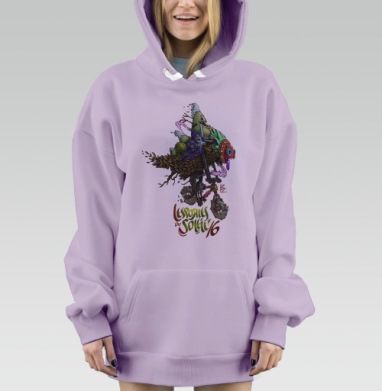 Дух МТБ, Hoodie Mjhigh Dig Mel, Fiolet, утепленная