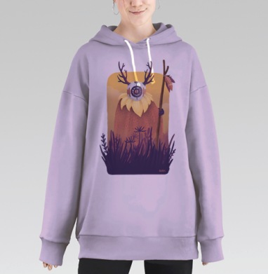 Дух рассвета, Hoodie Long Oversize Fiolet