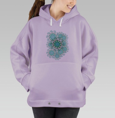 Дух зеленого леса, Hoodie Oversize Fiolet