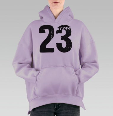 Двадцать три, Hoodie Oversize Fiolet, утепленная