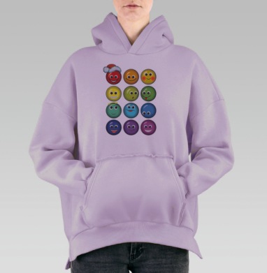 Двенадцать месяцев, Hoodie Oversize Fiolet, утепленная