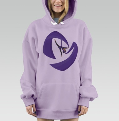Двойная звезда, Hoodie Mjhigh Dig Mel, Fiolet, утепленная