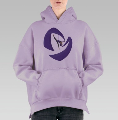 Двойная звезда, Hoodie Oversize Fiolet, утепленная