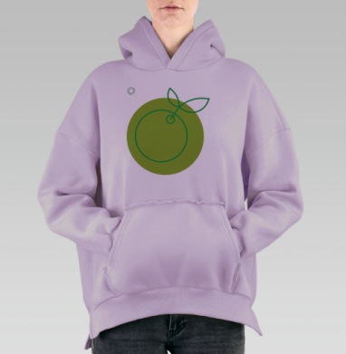 Эко-невидаль четыре, Hoodie Oversize Fiolet, утепленная