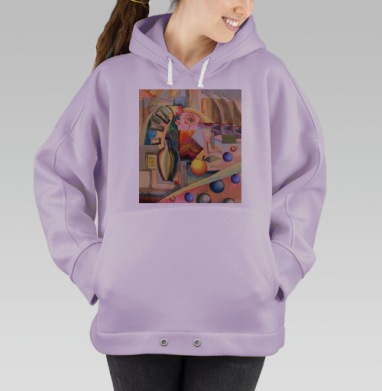 Фэнтези_натюрморт, Hoodie Oversize Fiolet