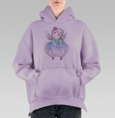 Феячу, Hoodie Oversize Fiolet, утепленная