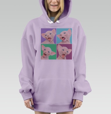 Фейсбилденг, Hoodie Mjhigh Dig Mel, Fiolet, утепленная