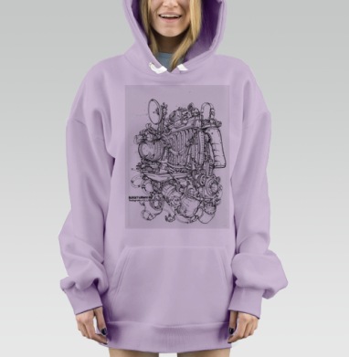 Фотоаппарат, Hoodie Mjhigh Dig Mel, Fiolet, утепленная